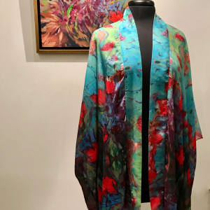 Taking Flight Kimono  Image: Original painting which inspired the fabric