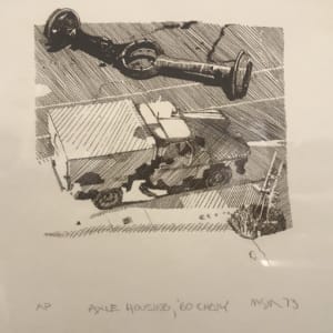 Axle Housing, '60 Chevy (b/w) by Michael S. Moore 