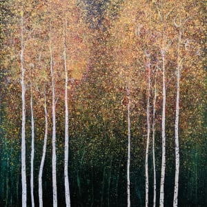 Moonlit Pleasant Trees Grove by Melissa Graves Brown