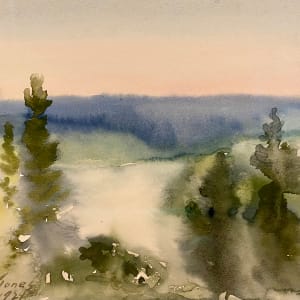 August Sunset on the Saskatchewan by Llewellyn Petley-Jones (1908-1986) 