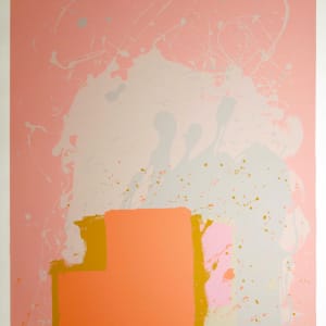 Red Block on Pink by John Hoyland