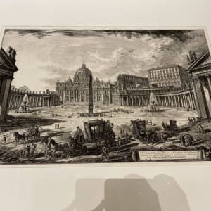 Veduta della gran Piazza e Basilica di S. Pietro (View of the piazza and the basilica of St. Peter) by Giovanni Battista Piranesi 