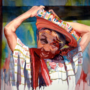 Woman with a Wrapped Hat by April Rimpo