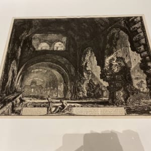 Veduta interna della Villa di Mecenate (Interior view of the villa of Maecenas) by Giovanni Battista Piranesi 