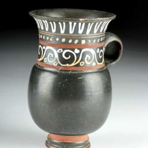 Greek Gnathian Pottery Thistle Mug by Unknown