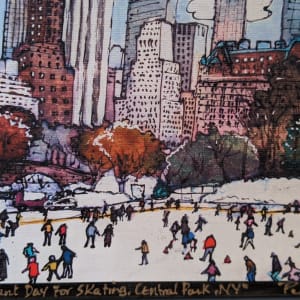 A Pleasant Day for Skating, Central Park, NYC by PJ Cobbs