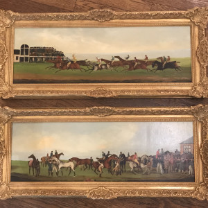 Racing Scenes (a pair) by 19th Century European 