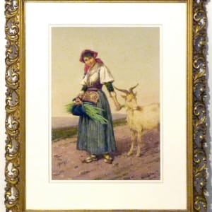 Peasant Woman by Filippo Indoni (1842 - 1908)