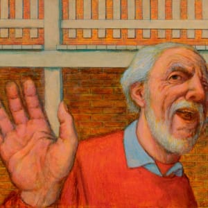 Old Man Dancing #7 (Waving) by Leopold Segedin