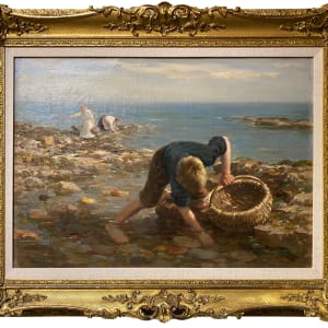 Gathering Mussels by William Marshall Brown (1863-1936)