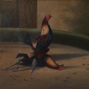 Fighting Cocks (set of 4) by Henry Thomas Alken, Sr. 