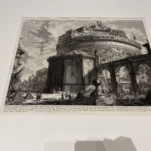 Veduta del Mausoleo d'Elio Adriano (ora chiamato Castello S. Angelo) nella parte opposta..., by Giovanni Battista Piranesi 