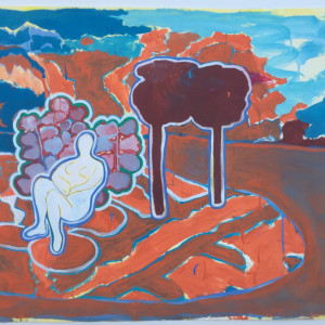 Figure by Tree by Sheila Miles