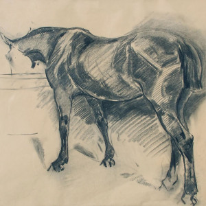 Horse in a Stall by Robert Bevan