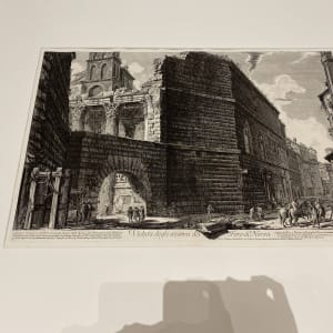 Veduta degli avanzi del Foro di Nerva (View of the remains of the Forum of Nerva) by Giovanni Battista Piranesi 