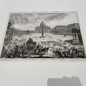 Veduta della Basilica, e Piazza di S. Pietro in Vaticano (St. Peter's and the piazza of St. Peter's) by Giovanni Battista Piranesi 