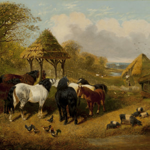 Animals in a Farmyard by John Frederick Herring, Jr.