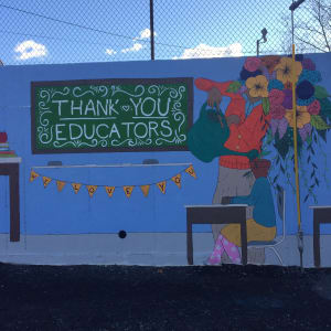 Educators Appreciation Mural by Anna Dugan 