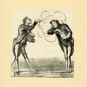 Réception académique by Honoré Daumier 