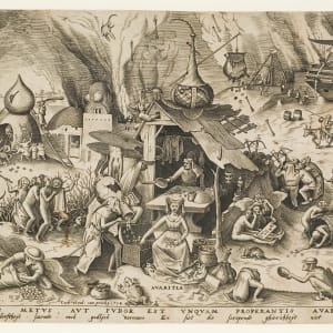 Avaritia, from the series The Seven Deadly Sins by Pieter the Elder Bruegel