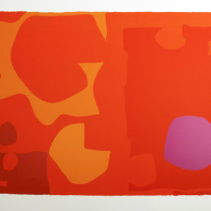 Six in Vermilion with Violet in Red by Patrick Heron