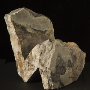 STONE SCULPTURE OF A FIGURE PONDERING by Robin Antar 