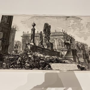 Veduta del Campidoglio di fianco (Side view of the Capitoline Hill) by Giovanni Battista Piranesi 