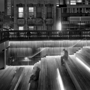 Sitting on the High Line, New York, Thursday, November 10, 2011, From the City Stages Portfolio by Matthew Pillsbury