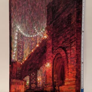 Manhattan Bridge at Night by Robert Padovano 