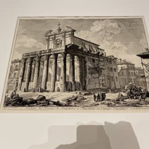 Veduta del Tempio di Antonino e Faustina in Campo Vaccino (View of the Temple of Antoninus and Faustina) by Giovanni Battista Piranesi 
