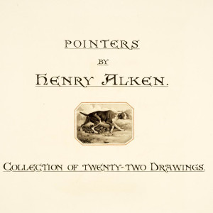 Pointers (in a book) by Henry Thomas Alken, Sr. 