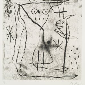 Jeune Fille Aux Deux Oiseaux by Joan Miró
