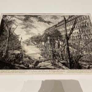 Veduta del Porto di Ripa Grande (View of the  Ripa Grande) by Giovanni Battista Piranesi 