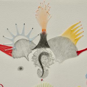 Bird of a Feather by Arminée Chahbazian  Image: Detail - head