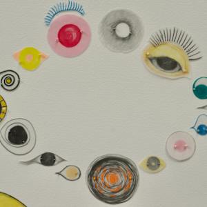 Bird of a Feather by Arminée Chahbazian  Image: Detail - right eye