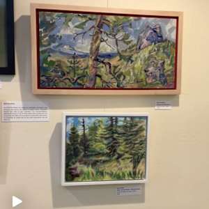 SOLD- Katy Cauker painted   "1028- Into Woods at Porcupine Gap" by Katy Cauker  Image: Clip from a video I haven't yet  figured out  how to share.