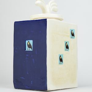 Ceramic Lidded Cookie Jar by Dale Dapkins  Image: Photo credit: Alexis Oltmer