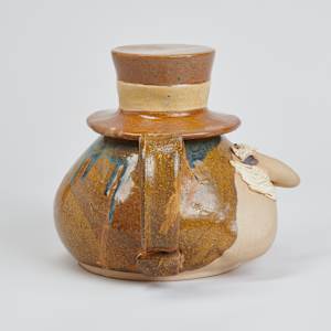 Teapot with Mustache Man by Steve McGovney  Image: Photo credit: Alexis Oltmer