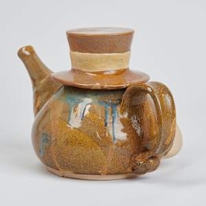 Teapot with Mustache Man by Steve McGovney  Image: Photo credit: Alexis Oltmer