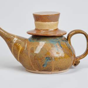 Teapot with Mustache Man by Steve McGovney  Image: Photo credit: Alexis Oltmer