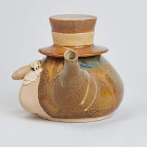 Teapot with Mustache Man by Steve McGovney  Image: Photo credit: Alexis Oltmer