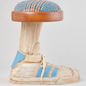 Tennis Shoe Footstool by Doug Amidon  Image: Photo credit: Alexis Oltmer