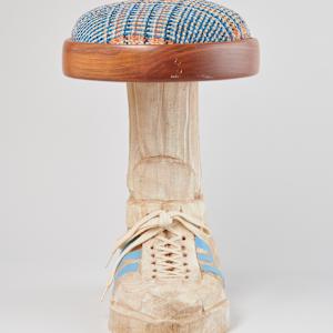 Tennis Shoe Footstool by Doug Amidon  Image: Photo credit: Alexis Oltmer