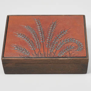 Box with Lid Wheat Design by Bob Tool