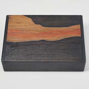 Wood Box with Metal Inlay by Steve Elling