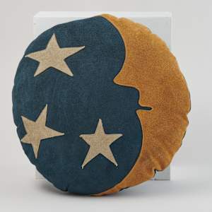Moon & Stars Pillow by Neil Friedman