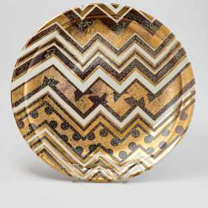 Zig Zag Hanging Plate by Michael Arntz