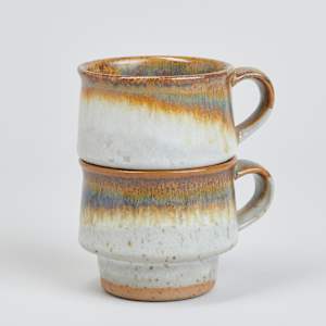 Pair of Stacking Mugs by Stone Soldier Pottery  Image: Photo credit: Alexis Oltmer