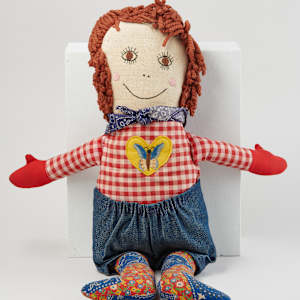 Raggedy Andy Style Doll by Ginny Mangan