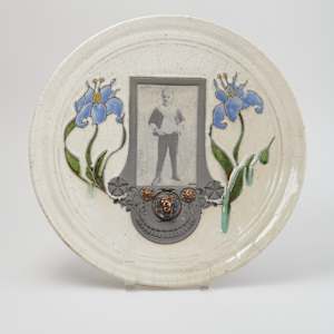 Raku Plate with Photo by Marc Sijan